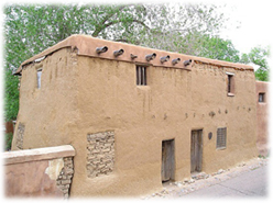 The Oldest House in America, in Santa Fe, New Mexico.