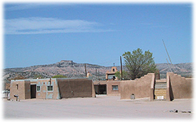 The San Ildefonso Pueblo, located in Northern New Mexico.